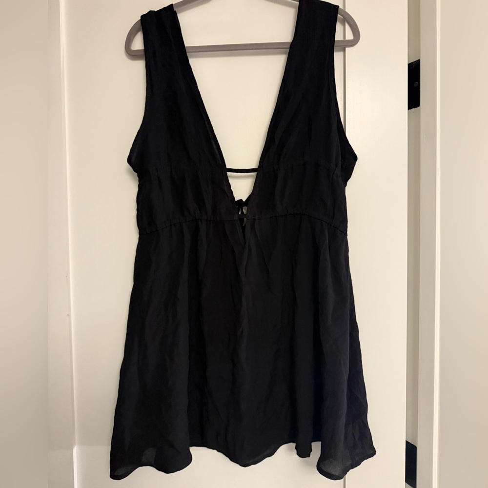 Medium Black Beach Cover Up
